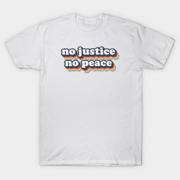 No Justice No Peace BLM 2020 T-Shirt by CloudWalkerDesigns